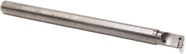 Sumitomo - 1.3" Min Bore Diam, 12" OAL, 1" Shank Diam, A-SVUB Indexable Boring Bar - VBMT 332 Insert, Screw Holding Method - USA Tool & Supply
