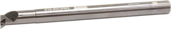 Sumitomo - 1.3" Min Bore Diam, 12" OAL, 1" Shank Diam, A-SDUP Indexable Boring Bar - DPMT 32.52 Insert, Screw Holding Method - USA Tool & Supply