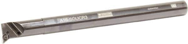 Sumitomo - 1.3" Min Bore Diam, 12" OAL, 1" Shank Diam, A-SDUC Indexable Boring Bar - DCMT 32.52 Insert, Screw Holding Method - USA Tool & Supply