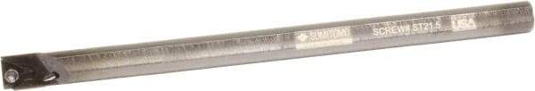 Sumitomo - 0.6" Min Bore Diam, 8" OAL, 1/2" Shank Diam, A-STFP Indexable Boring Bar - TPMT 21.51 Insert, Screw Holding Method - USA Tool & Supply