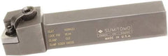 Sumitomo - MSRN, Right Hand Cut, 15° Lead Angle, 1-1/4" Shank Height x 1-1/4" Shank Width, Positive Rake Indexable Turning Toolholder - 6" OAL, SNMG 543 Insert Compatibility, Series Multi-Option - USA Tool & Supply