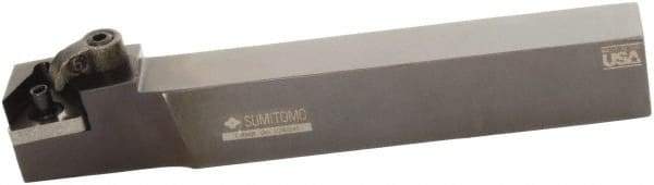 Sumitomo - MTAN, Right Hand Cut, 0° Lead Angle, 1/2" Shank Height x 1/2" Shank Width, Negative Rake Indexable Turning Toolholder - 4" OAL, TNMG 221 Insert Compatibility, Series Multi-Option - USA Tool & Supply