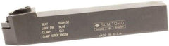 Sumitomo - MSDN, Neutral Cut, 45° Lead Angle, 1" Shank Height x 1" Shank Width, Negative Rake Indexable Turning Toolholder - 6" OAL, SNMG 43 Insert Compatibility, Series Multi-Option - USA Tool & Supply