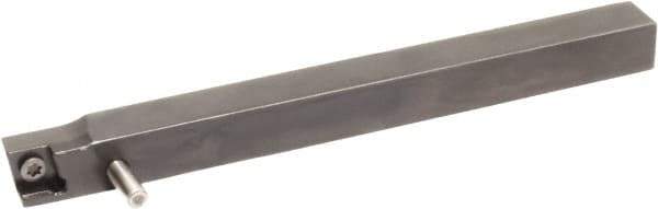 Sumitomo - SCAC, Left Hand Cut, 0° Lead Angle, 3/8" Shank Height x 3/8" Shank Width, Neutral Rake Indexable Turning Toolholder - 4-1/2" OAL, CC.. 21.51 Insert Compatibility, Series Screw Lock - USA Tool & Supply