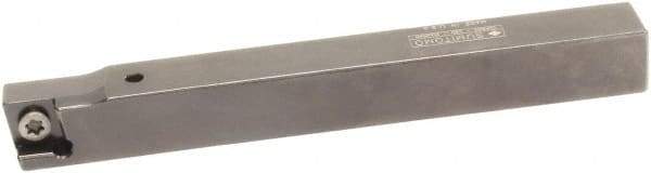Sumitomo - SCAC, Left Hand Cut, 0° Lead Angle, 5/8" Shank Height x 5/8" Shank Width, Neutral Rake Indexable Turning Toolholder - 4-1/2" OAL, CC.. 32.52 Insert Compatibility, Series Screw Lock - USA Tool & Supply