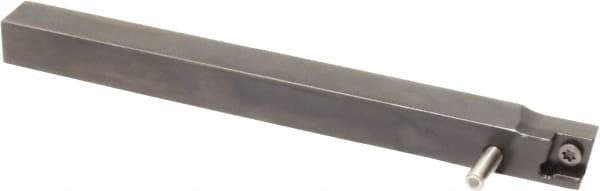 Sumitomo - SCAC, Right Hand Cut, 0° Lead Angle, 3/8" Shank Height x 3/8" Shank Width, Neutral Rake Indexable Turning Toolholder - 4-1/2" OAL, CC.. 21.51 Insert Compatibility, Series Screw Lock - USA Tool & Supply