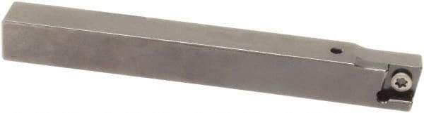 Sumitomo - SCAC, Right Hand Cut, 0° Lead Angle, 5/8" Shank Height x 5/8" Shank Width, Neutral Rake Indexable Turning Toolholder - 4-1/2" OAL, CC.. 32.52 Insert Compatibility, Series Screw Lock - USA Tool & Supply