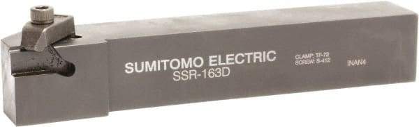 Sumitomo - SS, External, Right Hand, 0.14" Max Depth of Cut, Indexable Grooving Tool Holder - SG 3R Insert Compatibility, 1" Shank Height, 1" Shank Width, 5" OAL - USA Tool & Supply