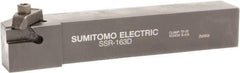 Sumitomo - SS, External, Right Hand, 0.14" Max Depth of Cut, Indexable Grooving Tool Holder - SG 2 Insert Compatibility, 1/2" Shank Height, 1/2" Shank Width, 3-1/2" OAL - USA Tool & Supply