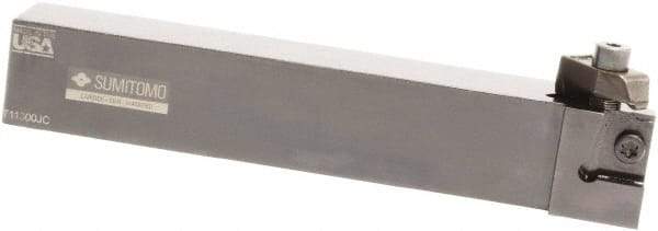 Sumitomo - GWB, External, Left Hand, 5mm Max Depth of Cut, 4.5 to 5.99mm Groove Width, Indexable Grooving Tool Holder - CGA.. Insert Compatibility, 25.4mm Shank Height, 25.4mm Shank Width, 153.39mm OAL - USA Tool & Supply