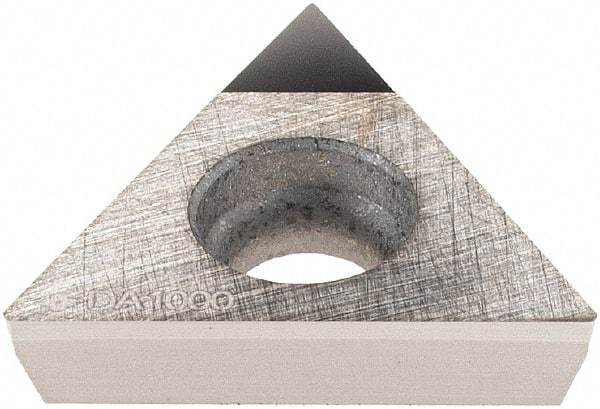 Sumitomo - NF-TPGA21.50 Grade DA1000 Polycrystalline Diamond (PCD) Turning Insert - 60° Triangle, 1/4" Inscr Circle, 3/32" Thick, 0.0039" Corner Radius - USA Tool & Supply