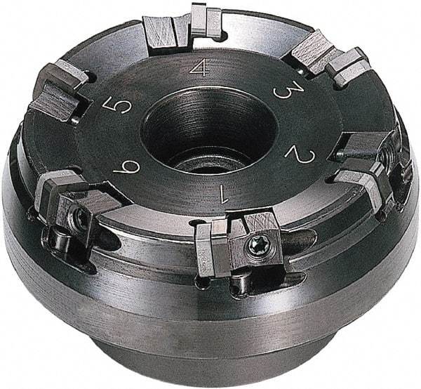 Sumitomo - 100mm Cut Diam, 31.75mm Arbor Hole, 75° Indexable Chamfer & Angle Face Mill - 8 Inserts, SNEN 0903..\xB6SNG 32. Insert, Right Hand Cut, Series Sumiboron - USA Tool & Supply