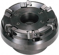 Sumitomo - 80mm Cut Diam, 25.4mm Arbor Hole, 75° Indexable Chamfer & Angle Face Mill - 6 Inserts, SNEN 0903..\xB6SNG 32. Insert, Right Hand Cut, Series Sumiboron - USA Tool & Supply