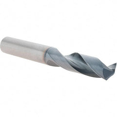 Sumitomo - 12.9mm 135° Solid Carbide Screw Machine Drill Bit - TiAlCr/TiSi Finish, 49mm Flute Length, 100mm OAL - USA Tool & Supply