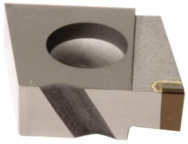 Sumitomo - 6189CGA Grade BN250, 4.8mm Cutting Width PCBN Grooving Insert - 5mm Max Depth of Cut, Right Hand, 0.2007mm Corner Radius, Uncoated - USA Tool & Supply