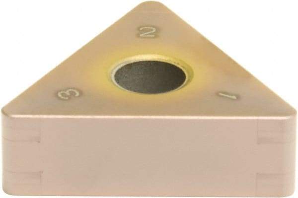Sumitomo - 6NC-TNGA332 Grade BNC100 PCBN Turning Insert - TiCN Finish, 60° Triangle, 3/8" Inscr Circle, 3/16" Thick, 1/32" Corner Radius - USA Tool & Supply