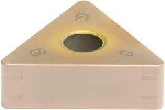 Sumitomo - 6NC-TNGA332 Grade BNC100 PCBN Turning Insert - TiCN Finish, 60° Triangle, 3/8" Inscr Circle, 3/16" Thick, 1/32" Corner Radius - USA Tool & Supply