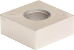 Sumitomo - 2NC-SNGA433 Grade BNC200 PCBN Turning Insert - TiN Finish, 90° Square, 1/2" Inscr Circle, 3/16" Thick, 3/64" Corner Radius - USA Tool & Supply