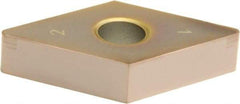 Sumitomo - 2NC-DNGA433 Grade BNC100 PCBN Turning Insert - TiCN Finish, 55° Diamond, 1/2" Inscr Circle, 3/16" Thick, 3/64" Corner Radius - USA Tool & Supply