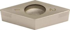Sumitomo - 2NC-DCGA21.51 Grade BNC200 PCBN Turning Insert - TiN Finish, 55° Diamond, 1/4" Inscr Circle, 3/32" Thick, 1/64" Corner Radius - USA Tool & Supply