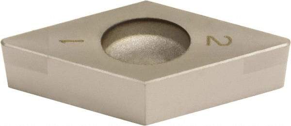 Sumitomo - 2NC-DCGA21.51 Grade BNC500 PCBN Turning Insert - 55° Diamond, 1/4" Inscr Circle, 3/32" Thick, 1/64" Corner Radius - USA Tool & Supply