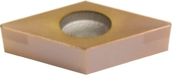 Sumitomo - 2NC-DCGA32.51 Grade BNC160 PCBN Turning Insert - TiN Finish, 55° Diamond, 3/8" Inscr Circle, 5/32" Thick, 1/64" Corner Radius - USA Tool & Supply