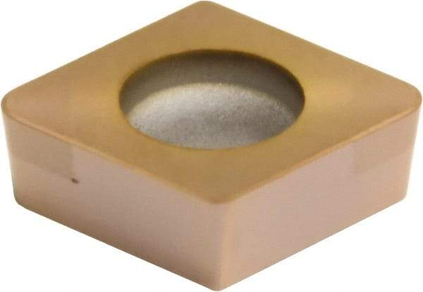 Sumitomo - 2NC-CCGA32.51 Grade BNC160 PCBN Turning Insert - TiN Finish, 80° Diamond, 3/8" Inscr Circle, 5/32" Thick, 1/64" Corner Radius - USA Tool & Supply