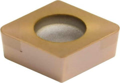 Sumitomo - 2NC-CCGA32.51 Grade BNC160 PCBN Turning Insert - TiN Finish, 80° Diamond, 3/8" Inscr Circle, 5/32" Thick, 1/64" Corner Radius - USA Tool & Supply