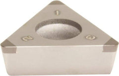 Sumitomo - 3NU-TPGA332 Grade BN1000 PCBN Turning Insert - Uncoated, 60° Triangle, 3/8" Inscr Circle, 3/16" Thick, 1/32" Corner Radius - USA Tool & Supply