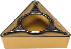 Sumitomo - TPMT32.52 ESU Grade AC700G Carbide Turning Insert - TiC Finish, 60° Triangle, 3/8" Inscr Circle, 5/32" Thick, 1/32" Corner Radius - USA Tool & Supply