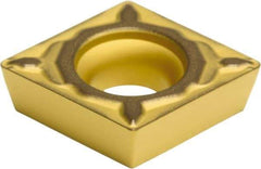 Sumitomo - CPMT321 ELUW Grade AC820P Carbide Turning Insert - Al2O3 Finish, 80° Diamond, 3/8" Inscr Circle, 1/8" Thick, 1/64" Corner Radius - USA Tool & Supply
