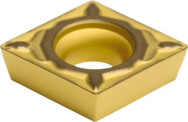 Sumitomo - CPMT322 ELUW Grade AC820P Carbide Turning Insert - Al2O3 Finish, 80° Diamond, 3/8" Inscr Circle, 1/8" Thick, 1/32" Corner Radius - USA Tool & Supply