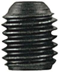 Value Collection - 7/16-14 UNC, 7/16" OAL, Cup Point Set Screw - Alloy Steel, 7/32" Key - USA Tool & Supply