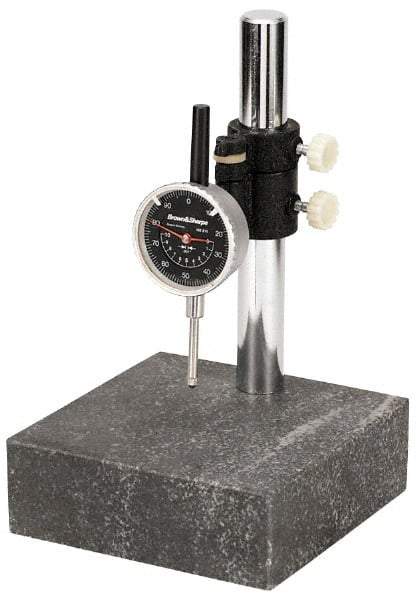 TESA Brown & Sharpe - Indicator and Base Kit - Include Black Face Indicator, Stand - USA Tool & Supply