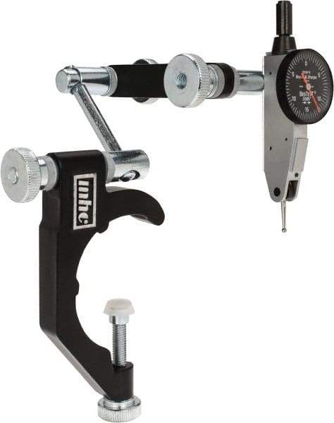 TESA Brown & Sharpe - 0.0005" Graduation, 0.03" Max Meas, 0-15-0 Dial Reading, Indicator & Base Kit - 2-1/2" Base Length x 3/8" Base Diam, 1" Dial Diam - USA Tool & Supply