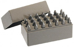 C.H. Hanson - 27 Piece, 3/16" Character Steel Stamp Set - Letters, Heavy Duty - USA Tool & Supply