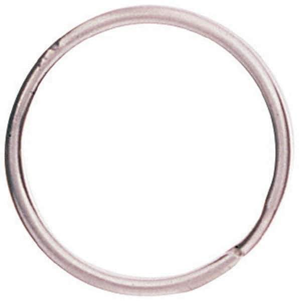 C.H. Hanson - 2" ID, 59mm OD, 5mm Thick, Split Ring - Carbon Spring Steel, Nickel Plated Finish - USA Tool & Supply