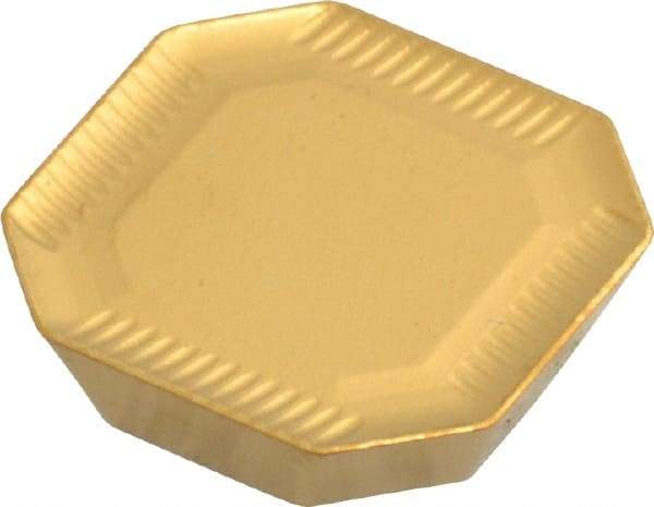 Seco - SEKR1303 ME13 Grade F40M Carbide Milling Insert - TiAlN/TiN Finish, 0.132" Thick, 0.529" Inscribed Circle - USA Tool & Supply