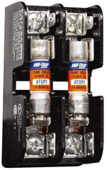 Ferraz Shawmut - 1, 2, 3 Pole, 14 to 2 AWG, 600 VAC/VDC, 30 Amp, DIN Rail Mount, Screw Mount Fuse Block - 3.9 Inch Long x 1.16 Inch Wide x 2.2 Inch High Block - USA Tool & Supply