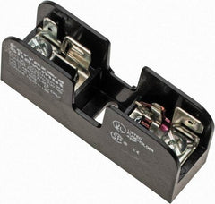 Ferraz Shawmut - 1 Pole, 10 to 14 AWG, 600 VAC/VDC, 30 Amp, DIN Rail Mount, Screw Mount Fuse Block - 13/32 Inch Diameter x 1-1/2 Inch Fuse Length, 3.04 Inch Long x 0.85 Inch Wide x 1.31 Inch High Block - USA Tool & Supply