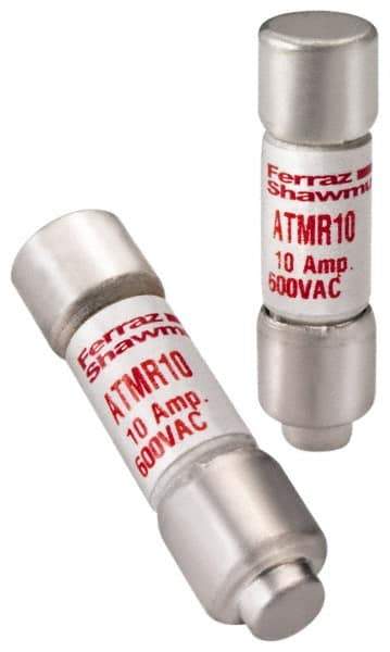 Ferraz Shawmut - 600 VAC/VDC, 0.13 Amp, Fast-Acting General Purpose Fuse - Clip Mount, 1-1/2" OAL, 100 at DC, 200 at AC kA Rating, 13/32" Diam - USA Tool & Supply