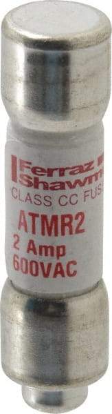 Ferraz Shawmut - 600 VAC/VDC, 2 Amp, Fast-Acting General Purpose Fuse - Clip Mount, 1-1/2" OAL, 100 at DC, 200 at AC kA Rating, 13/32" Diam - USA Tool & Supply