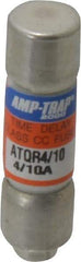Ferraz Shawmut - 300 VDC, 600 VAC, 0.4 Amp, Time Delay General Purpose Fuse - Clip Mount, 1-1/2" OAL, 100 at DC, 200 at AC kA Rating, 13/32" Diam - USA Tool & Supply