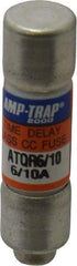 Ferraz Shawmut - 300 VDC, 600 VAC, 0.6 Amp, Time Delay General Purpose Fuse - Clip Mount, 1-1/2" OAL, 100 at DC, 200 at AC kA Rating, 13/32" Diam - USA Tool & Supply