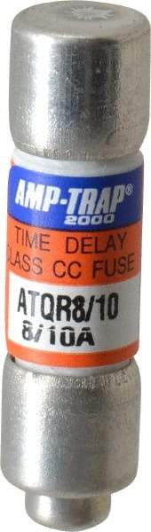 Ferraz Shawmut - 300 VDC, 600 VAC, 0.8 Amp, Time Delay General Purpose Fuse - Clip Mount, 1-1/2" OAL, 100 at DC, 200 at AC kA Rating, 13/32" Diam - USA Tool & Supply