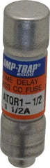 Ferraz Shawmut - 300 VDC, 600 VAC, 1.5 Amp, Time Delay General Purpose Fuse - Clip Mount, 1-1/2" OAL, 100 at DC, 200 at AC kA Rating, 13/32" Diam - USA Tool & Supply