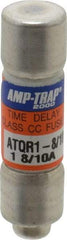 Ferraz Shawmut - 300 VDC, 600 VAC, 1.8 Amp, Time Delay General Purpose Fuse - Clip Mount, 1-1/2" OAL, 100 at DC, 200 at AC kA Rating, 13/32" Diam - USA Tool & Supply