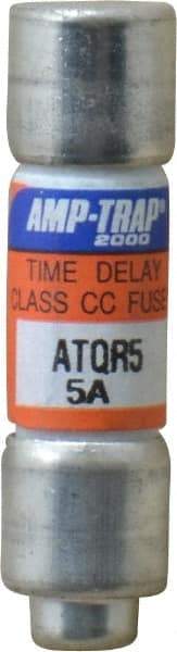 Ferraz Shawmut - 300 VDC, 600 VAC, 5 Amp, Time Delay General Purpose Fuse - Clip Mount, 1-1/2" OAL, 100 at DC, 200 at AC kA Rating, 13/32" Diam - USA Tool & Supply