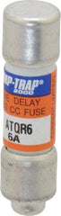 Ferraz Shawmut - 300 VDC, 600 VAC, 6 Amp, Time Delay General Purpose Fuse - Clip Mount, 1-1/2" OAL, 100 at DC, 200 at AC kA Rating, 13/32" Diam - USA Tool & Supply