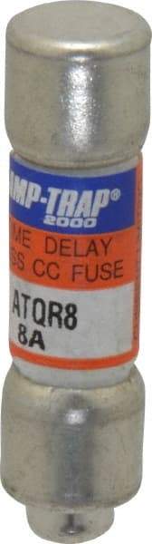 Ferraz Shawmut - 300 VDC, 600 VAC, 8 Amp, Time Delay General Purpose Fuse - Clip Mount, 1-1/2" OAL, 100 at DC, 200 at AC kA Rating, 13/32" Diam - USA Tool & Supply